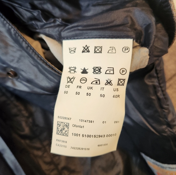 BOSS Orange Men's Wool Blend Coat Size 40R - Picture 8 of 10